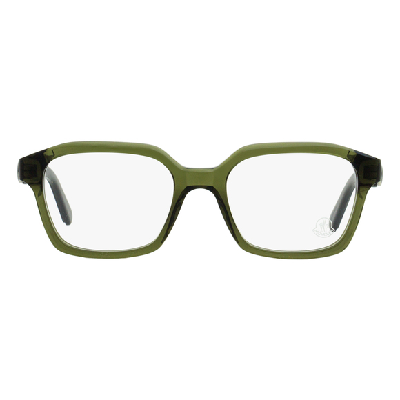 Moncler Rectangular Eyeglasses ML5181 096 Green/Black 52mm - Picture 2 of 3